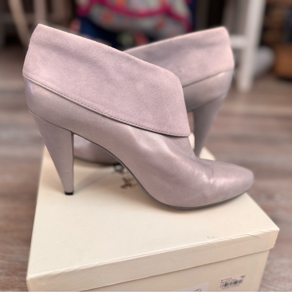 COACH Annika Soft Leather Bootie Heels - Picture 6 of 14